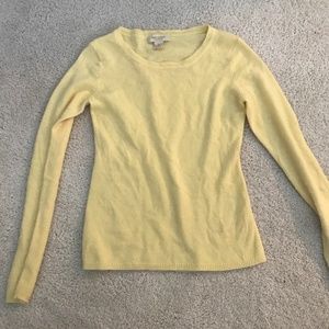 Yellow cashmere sweater
